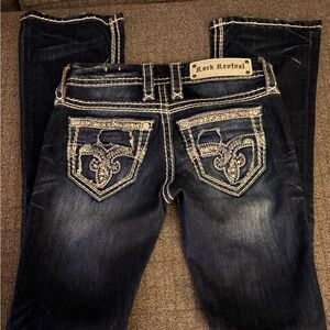 Rock Revival Women's Dark Blue Boot Cut Jeans